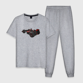 Мужская пижама хлопок с принтом Formula 1 McLaren в Белгороде, 100% хлопок | брюки и футболка прямого кроя, без карманов, на брюках мягкая резинка на поясе и по низу штанин
 | 