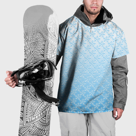 Накидка на куртку 3D с принтом Переливающиеся снежинки паттерн в Санкт-Петербурге, 100% полиэстер |  | 