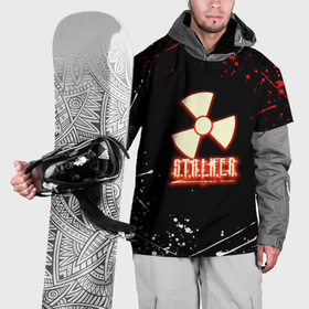 Накидка на куртку 3D с принтом Stalker краски огненный в Екатеринбурге, 100% полиэстер |  | Тематика изображения на принте: 
