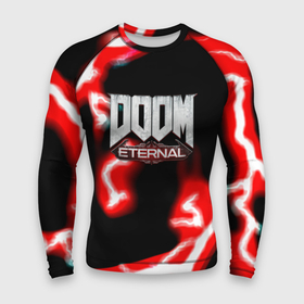 Мужской рашгард 3D с принтом Doom eternal storm ,  |  | 