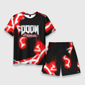 Мужской костюм с шортами 3D с принтом Doom eternal storm ,  |  | 