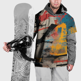 Накидка на куртку 3D с принтом Стритарт революция в Екатеринбурге, 100% полиэстер |  | 