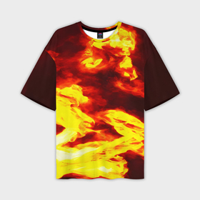 Мужская футболка oversize 3D с принтом Огненное безумие в Новосибирске,  |  | Тематика изображения на принте: 