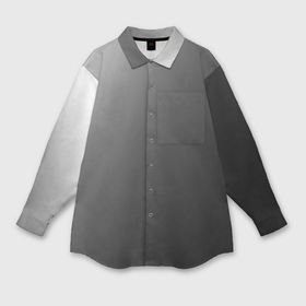 Мужская рубашка oversize 3D с принтом Черно белый диагональный градиент в Санкт-Петербурге,  |  | Тематика изображения на принте: 