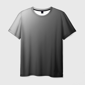 Мужская футболка 3D с принтом Черно белый диагональный градиент в Санкт-Петербурге, 100% полиэфир | прямой крой, круглый вырез горловины, длина до линии бедер | Тематика изображения на принте: 