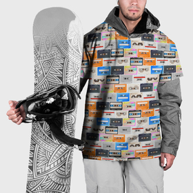 Накидка на куртку 3D с принтом Ретро магнитофонные кассеты в Белгороде, 100% полиэстер |  | 