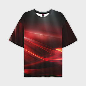 Мужская футболка oversize 3D с принтом Red black    abstract в Курске,  |  | 