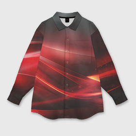 Мужская рубашка oversize 3D с принтом Red black    abstract в Белгороде,  |  | 