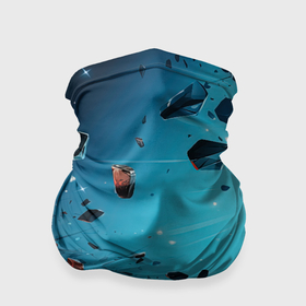 Бандана-труба 3D с принтом Разломки частиц в полете в Санкт-Петербурге, 100% полиэстер, ткань с особыми свойствами — Activecool | плотность 150‒180 г/м2; хорошо тянется, но сохраняет форму | 