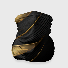 Бандана-труба 3D с принтом Золотистый объемный  абстрактный узор в Курске, 100% полиэстер, ткань с особыми свойствами — Activecool | плотность 150‒180 г/м2; хорошо тянется, но сохраняет форму | 