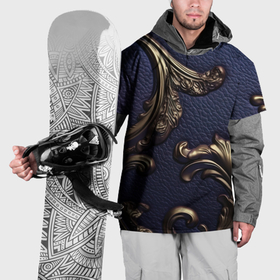 Накидка на куртку 3D с принтом Классические позолоченные объемные узоры в Санкт-Петербурге, 100% полиэстер |  | 