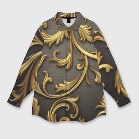 Мужская рубашка oversize 3D с принтом Gold   abstract в Тюмени,  |  | 