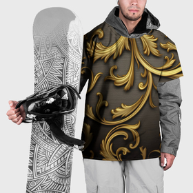 Накидка на куртку 3D с принтом Gold   abstract в Кировске, 100% полиэстер |  | Тематика изображения на принте: 