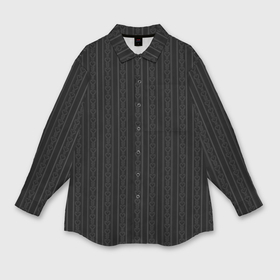 Мужская рубашка oversize 3D с принтом Чёрный в полоску с узором в Тюмени,  |  | 