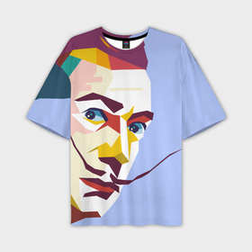 Мужская футболка oversize 3D с принтом Сальвадор Дали в стиле поп арт ,  |  | 