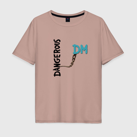 Мужская футболка хлопок Oversize с принтом Depeche Mode   Dangerous Alan в Санкт-Петербурге, 100% хлопок | свободный крой, круглый ворот, “спинка” длиннее передней части | 