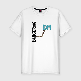 Мужская футболка хлопок Slim с принтом Depeche Mode   Dangerous Alan в Санкт-Петербурге, 92% хлопок, 8% лайкра | приталенный силуэт, круглый вырез ворота, длина до линии бедра, короткий рукав | Тематика изображения на принте: 