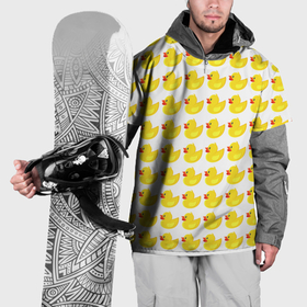 Накидка на куртку 3D с принтом Семейка желтых резиновых уточек в Белгороде, 100% полиэстер |  | 