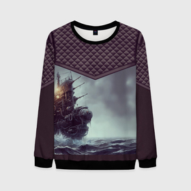 Мужской свитшот 3D Льдистый стимпанк: в Ухте, 100% полиэстер с мягким внутренним слоем | круглый вырез горловины, мягкая резинка на манжетах и поясе, свободная посадка по фигуре |