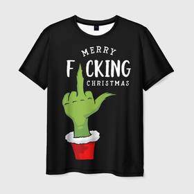 Мужская футболка 3D с принтом Гринч украл Рождество в Екатеринбурге, 100% полиэфир | прямой крой, круглый вырез горловины, длина до линии бедер | 