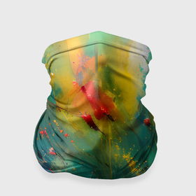 Бандана-труба 3D с принтом Абстрактные мазки краски в Петрозаводске, 100% полиэстер, ткань с особыми свойствами — Activecool | плотность 150‒180 г/м2; хорошо тянется, но сохраняет форму | Тематика изображения на принте: 