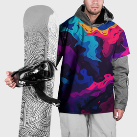 Накидка на куртку 3D с принтом Яркие абстрактные  фигуры в Курске, 100% полиэстер |  | Тематика изображения на принте: 