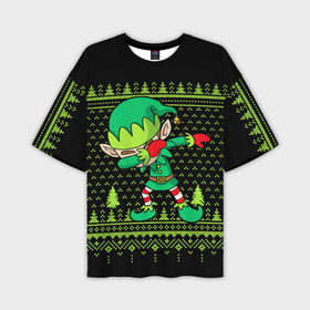 Мужская футболка oversize 3D с принтом Grinch stole Christmas   dab ,  |  | 