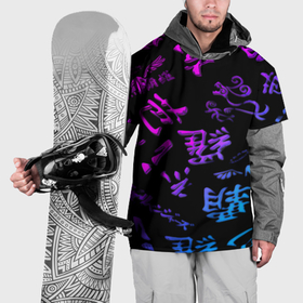 Накидка на куртку 3D с принтом Tokyos Revenge neon logo , 100% полиэстер |  | 