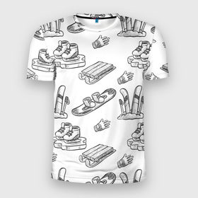 Мужская футболка 3D Slim с принтом Покатушки в Петрозаводске, 100% полиэстер с улучшенными характеристиками | приталенный силуэт, круглая горловина, широкие плечи, сужается к линии бедра | Тематика изображения на принте: 