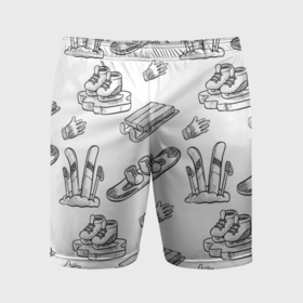Мужские шорты спортивные с принтом Покатушки в Петрозаводске,  |  | Тематика изображения на принте: 