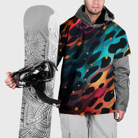 Накидка на куртку 3D с принтом Разноцветный леопардовый паттерн в Санкт-Петербурге, 100% полиэстер |  | 