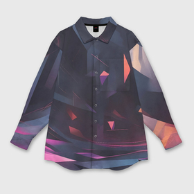 Мужская рубашка oversize 3D с принтом Абстрактный вихрь в Курске,  |  | 