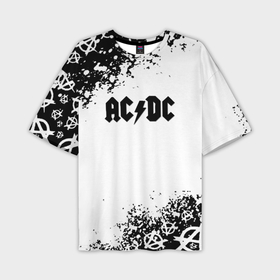 Мужская футболка oversize 3D с принтом AC DC anarchy rock ,  |  | Тематика изображения на принте: 
