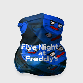 Бандана-труба 3D с принтом Huggy Wuggy x Five Nights at Freddys в Курске, 100% полиэстер, ткань с особыми свойствами — Activecool | плотность 150‒180 г/м2; хорошо тянется, но сохраняет форму | Тематика изображения на принте: 