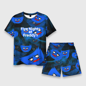 Мужской костюм с шортами 3D с принтом Huggy Wuggy x Five Nights at Freddys ,  |  | 