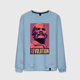 Мужской свитшот хлопок с принтом Lenin revolution в Белгороде, 100% хлопок |  | 