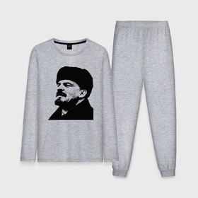 Мужская пижама с лонгсливом хлопок с принтом Ленин в шапке в Тюмени,  |  | 