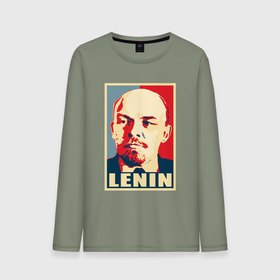 Мужской лонгслив хлопок с принтом Владимир Ильич  Ленин в Петрозаводске, 100% хлопок |  | 