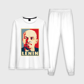 Мужская пижама с лонгсливом хлопок с принтом Владимир Ильич  Ленин в Белгороде,  |  | 