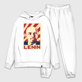 Мужской костюм oversize хлопок с принтом Vladimir Lenin в Белгороде,  |  | Тематика изображения на принте: 