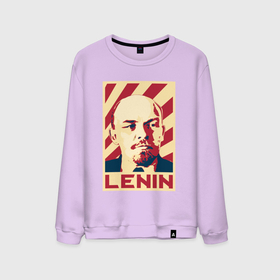 Мужской свитшот хлопок с принтом Vladimir Lenin в Тюмени, 100% хлопок |  | 