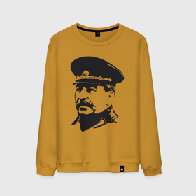 Мужской свитшот хлопок с принтом Сталин в фуражке в Санкт-Петербурге, 100% хлопок |  | 
