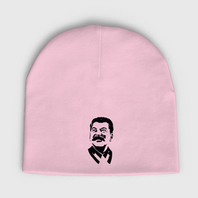 Мужская шапка демисезонная с принтом Образ Сталина ,  |  | Тематика изображения на принте: 