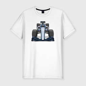 Мужская футболка хлопок Slim с принтом Formula 1 Martini , 92% хлопок, 8% лайкра | приталенный силуэт, круглый вырез ворота, длина до линии бедра, короткий рукав | Тематика изображения на принте: 