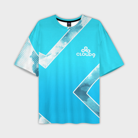 Мужская футболка oversize 3D с принтом Cloud9   Форма команды,облака 2024 в Курске,  |  | 