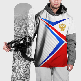 Накидка на куртку 3D с принтом Герб РФ   классические цвета флага в Тюмени, 100% полиэстер |  | Тематика изображения на принте: 