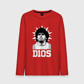 Мужской лонгслив хлопок с принтом Dios Diego Maradona , 100% хлопок |  | 
