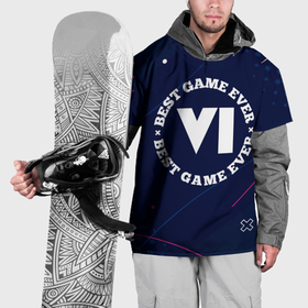Накидка на куртку 3D с принтом Символ GTA 6 и надпись best game ever в Кировске, 100% полиэстер |  | Тематика изображения на принте: 