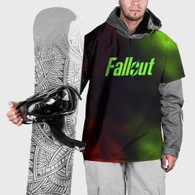 Накидка на куртку 3D с принтом Fallout fire gradient в Екатеринбурге, 100% полиэстер |  | 