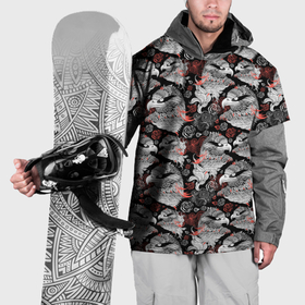 Накидка на куртку 3D с принтом Портреты орлов в Тюмени, 100% полиэстер |  | 